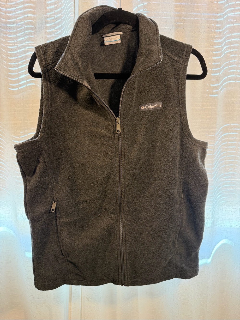 Columbia Men's Charcoal Gray Fleece Vest
